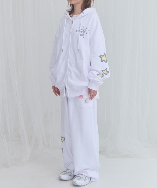 FANCY CLUB（ファンシークラブ）の「【FANCY X DUSTY】DEVIL & ANGEL PRINTED SWEATPANTS / 【ファンシー X ダスティ】デビル＆エンジェルプリントスウェットパンツ（スウェットパンツ・レディース・スカイブルー/ホワイト・ONE SIZE）」の6枚目の写真