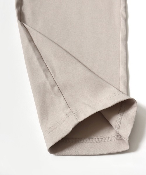 Salong hameu(サロン ハミュー)の「裏起毛 ストレッチ ストレートシルエットパンツ/カラーイージーパンツ レディース(チノパンツ・レディース・チャコールグレー/ブルー/ブラック/グレイッシュベージュ/カーキ/レンガ/マスタード/ベージュ・M/L/LL)」の14枚目の写真
