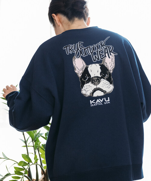セール】限定展開 KAVU×FREAK'S STORE/カブ― 別注 ドッグフェイス 刺繍