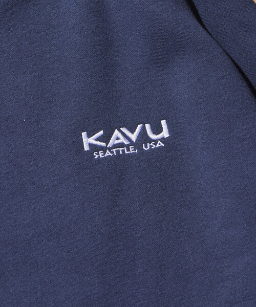 FREAK'S STORE(フリークスストア)の「限定展開 KAVU×FREAK'S STORE/カブ― 別注 ドッグフェイス 刺繍ワッペン クルーネック スウェット(スウェット・メンズ・スミクロ/ネイビー/アッシュグレー・SMALL/MEDIUM/LARGE)」の18枚目の写真