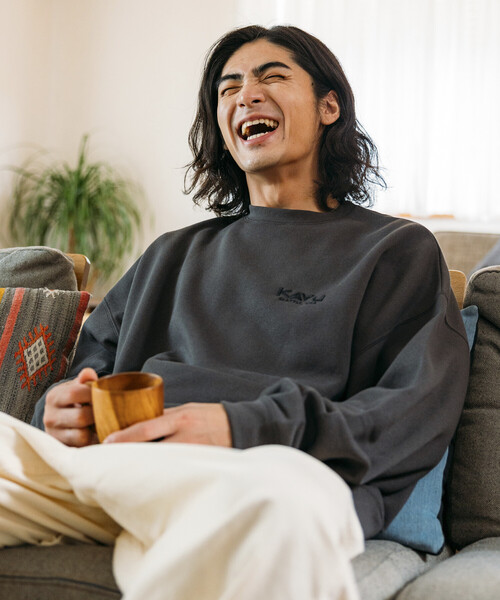 限定展開 KAVU×FREAK'S STORE/カブ― 別注 ドッグフェイス 刺繍ワッペン