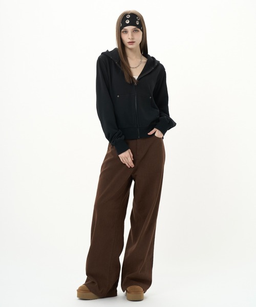 BENUA(ベヌア)の「Wide denim/ワイドデニムパンツ(デニムパンツ・レディース・ブラウン/インディゴブルー・MEDIUM/LARGE)」の20枚目の写真
