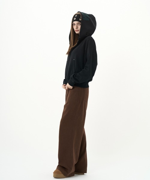 BENUA(ベヌア)の「Wide denim/ワイドデニムパンツ(デニムパンツ・レディース・ブラウン/インディゴブルー・MEDIUM/LARGE)」の22枚目の写真