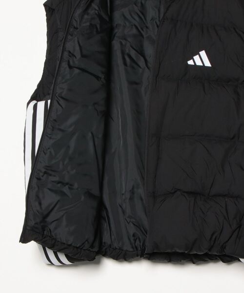 adidas（アディダス）の「エッセンシャルズ クライマウォーム スリーストライプス パファー ダウン ベスト / アディダス adidas（ダウンベスト・メンズ・ホワイト/ブラック・MEDIUM/LARGE/3XL/XX-LARGE/X-LARGE/SMALL）」の5枚目の写真