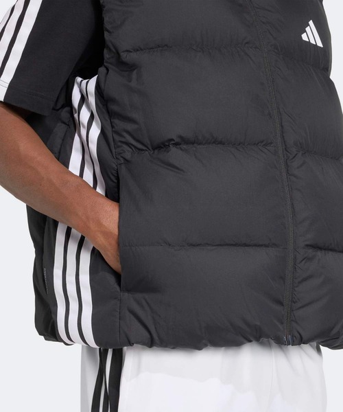 adidas（アディダス）の「エッセンシャルズ クライマウォーム スリーストライプス パファー ダウン ベスト / アディダス adidas（ダウンベスト・メンズ・ホワイト/ブラック・MEDIUM/LARGE/3XL/XX-LARGE/X-LARGE/SMALL）」の12枚目の写真