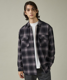 【Dickies / ディッキーズ】オーバーサイズ ネルオンブレチェック ワークシャツ