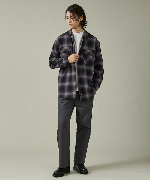 Dickies(ディッキーズ)の「【Dickies / ディッキーズ】オーバーサイズ ネルオンブレチェック ワークシャツ(シャツ/ブラウス・メンズ・ブラウン/ブラック/チャコールグレー・M/L/XL)」の8枚目の写真