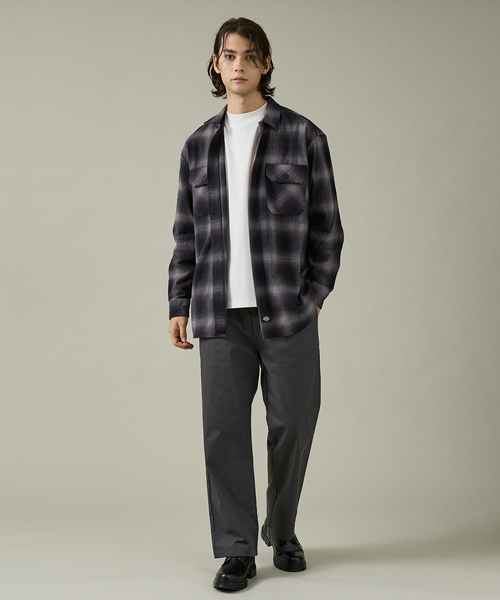 Dickies(ディッキーズ)の「【Dickies / ディッキーズ】オーバーサイズ ネルオンブレチェック ワークシャツ(シャツ/ブラウス・メンズ・ブラウン/ブラック/チャコールグレー・M/L/XL)」の9枚目の写真