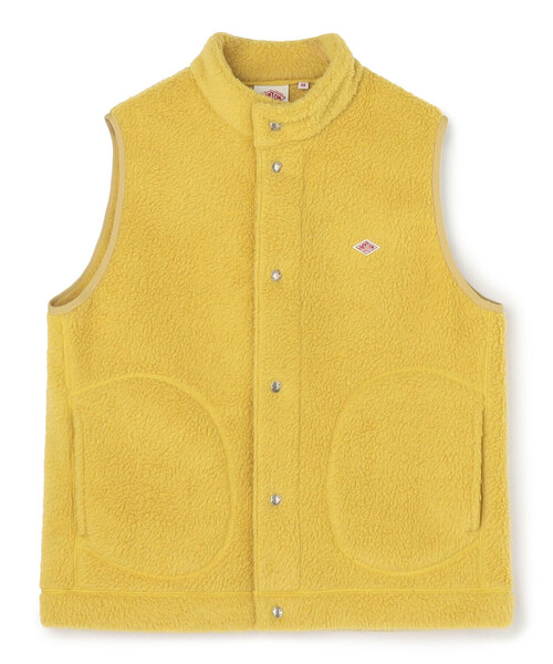 MEN'S DOUBLE FACE BOA STAND COLLAR VEST（ベスト）｜DANTON