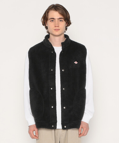 MEN'S DOUBLE FACE BOA STAND COLLAR VEST（ベスト）｜DANTON