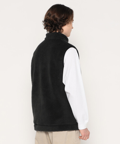 DANTON（ダントン）の「MEN'S DOUBLE FACE BOA STAND COLLAR VEST（ベスト・メンズ・ブルー/ブラック/ベージュ/チャコール/マスタード・XL/L/M）」の10枚目の写真
