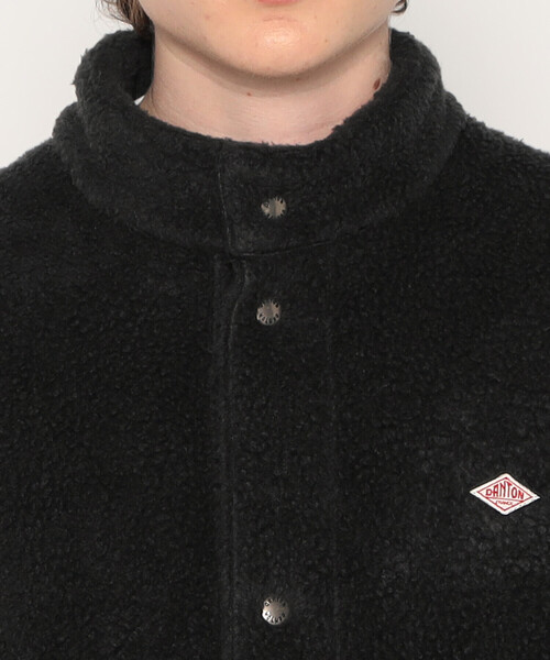 DANTON（ダントン）の「MEN'S DOUBLE FACE BOA STAND COLLAR VEST（ベスト・メンズ・ブルー/ブラック/ベージュ/チャコール/マスタード・XL/L/M）」の12枚目の写真