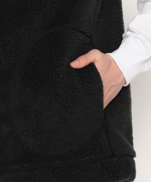 DANTON（ダントン）の「MEN'S DOUBLE FACE BOA STAND COLLAR VEST（ベスト・メンズ・ブルー/ブラック/ベージュ/チャコール/マスタード・XL/L/M）」の14枚目の写真