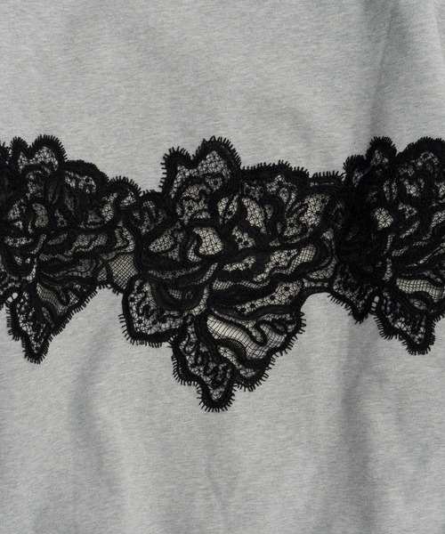 PRANK PROJECT（プランクプロジェクト）の「【Pre-Order】レーススウェット / Lace Sweatshirt（スウェット・レディース・グレー/ブラック/アイボリー・FREE）」の15枚目の写真
