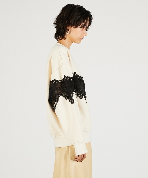 PRANK PROJECT(プランクプロジェクト)の「レーススウェット / Lace Sweatshirt(スウェット・レディース・グレー/ブラック/アイボリー・FREE)」の22枚目の写真