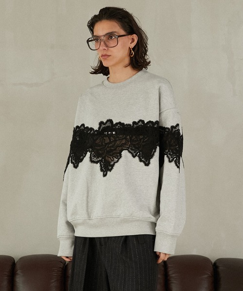 prank project レースコラージュパーカー prank project レースコラージュパーカー