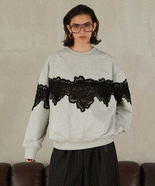 Pre-Order】レーススウェット / Lace Sweatshirt（スウェット
