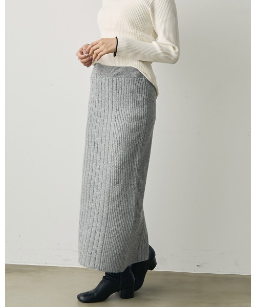 attiree(アティレー)の「ランダムリブニットスカート(スカート・レディース・グレー/ブラック/ベージュ・MEDIUM/LARGE)」の19枚目の写真