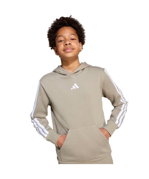 adidas（アディダス）の「アディダス adidas エッセンシャルズ パーカー（パーカー・キッズ・ブラック/グレー・130cm/140cm/150cm/160cm）」の5枚目の写真