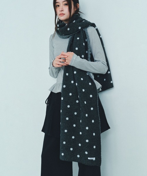 Heather（ヘザー）の「HOLiC アソート太マフラー　600864（マフラー・レディース・ブラック系その他/グレー系その他・ONE SIZE）」の3枚目の写真