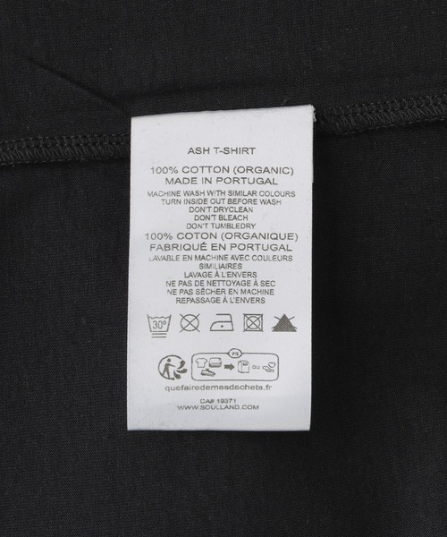 Soulland（ソウランド）の「SOULLAND ASH T-SHIRT 42013-1312（Tシャツ/カットソー・メンズ・ブラック/ホワイト・L/M）」の8枚目の写真