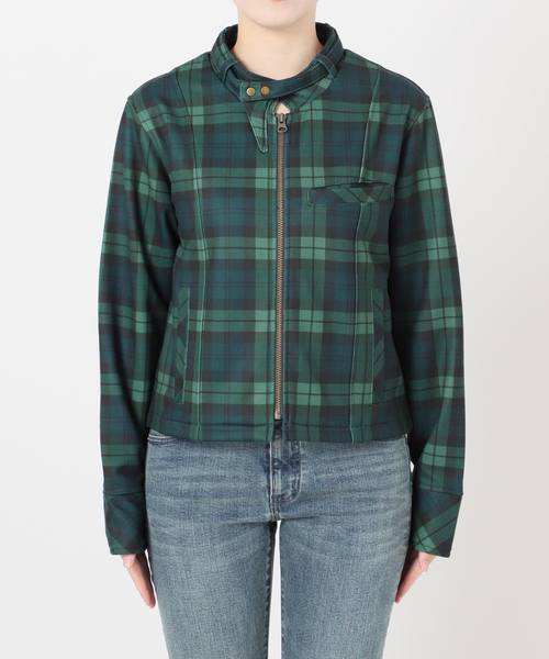 Oriens JOURNAL STANDARD（オリエンス ジャーナルスタンダード）の「チェックスウェットジャケット（その他アウター・レディース・グリーン・FREE）」の14枚目の写真