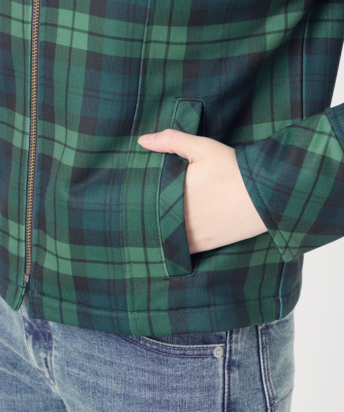 Oriens JOURNAL STANDARD（オリエンス ジャーナルスタンダード）の「チェックスウェットジャケット（その他アウター・レディース・グリーン・FREE）」の20枚目の写真