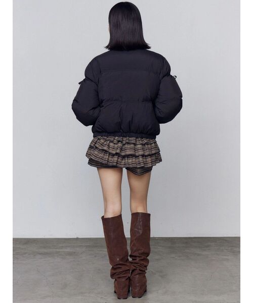 セール】リボンパッファーダウンブルゾン（ダウンジャケット/コート