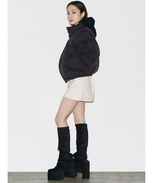 セール】リボンパッファーダウンブルゾン（ダウンジャケット/コート