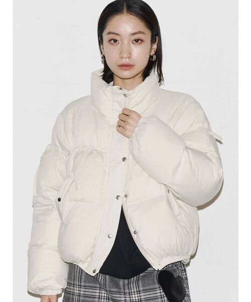 EMODA（エモダ）の「リボンパッファーダウンブルゾン（ダウン