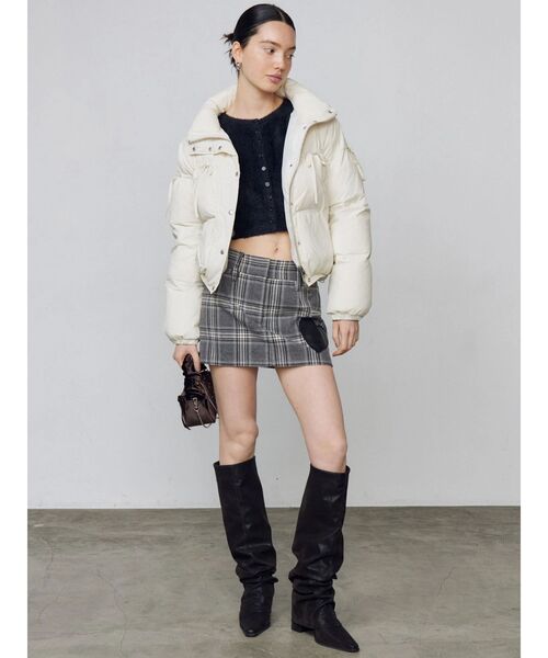 EMODA（エモダ）の「リボンパッファーダウンブルゾン（ダウン