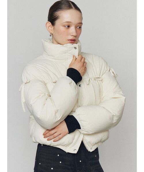 EMODA（エモダ）の「リボンパッファーダウンブルゾン（ダウン
