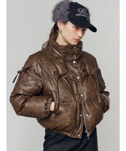 EMODA（エモダ）の「リボンパッファーダウンブルゾン（ダウン