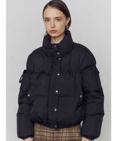 セール】リボンパッファーダウンブルゾン（ダウンジャケット/コート