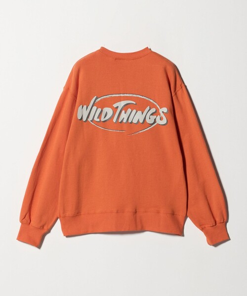 【わわわ】★美品★袖ロゴ★スウェット★キッズ164cm★レディースXS相当 別注】＜WILD THINGS＞ロゴスウェット /トレーナー / キッズ 140cm