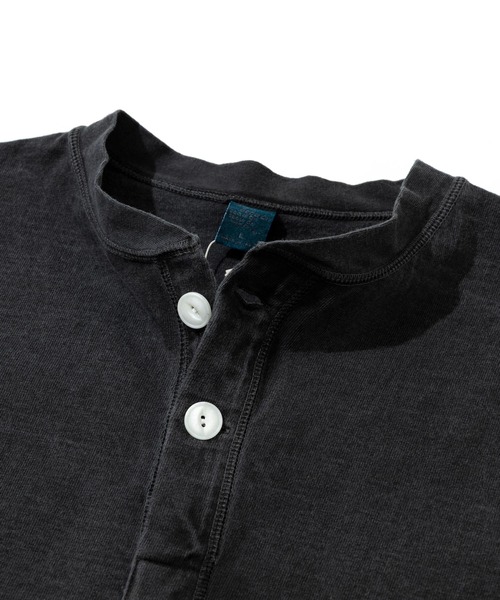 Good On（グッドオン）の「Good On/グッドオン　LS HEAVY HENLEY TEE（Tシャツ/カットソー・メンズ・ナチュラル/ブラック/ダークグリーン・MEDIUM/LARGE/X-LARGE）」の9枚目の写真