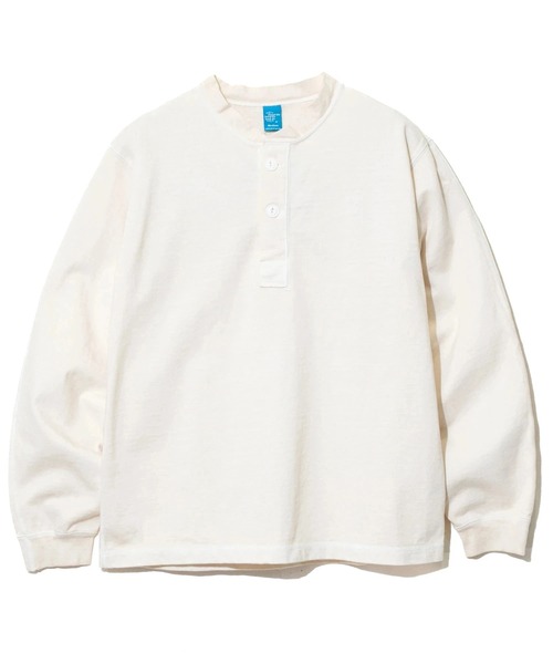 Good On（グッドオン）の「Good On/グッドオン　LS HEAVY HENLEY TEE（Tシャツ/カットソー・メンズ・ナチュラル/ブラック/ダークグリーン・MEDIUM/LARGE/X-LARGE）」の13枚目の写真