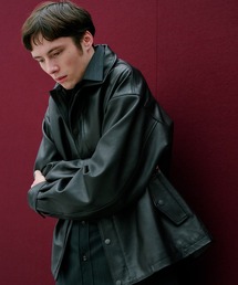 UNITED TOKYO | WATER BUFFALO フライトレザーブルゾン　水牛革/耐水性/２WAY仕様/本革/冬服/２WAY(ブルゾン)