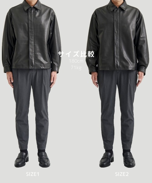 WATER BUFFALO フライトレザーブルゾン 水牛革/耐水性/2WAY仕様/本革 WATER BUFFALO フライトレザーブルゾン 水牛革/耐水性/2WAY仕様/本革