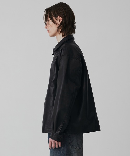 WATER BUFFALO フライトレザーブルゾン 水牛革/耐水性/2WAY仕様/本革