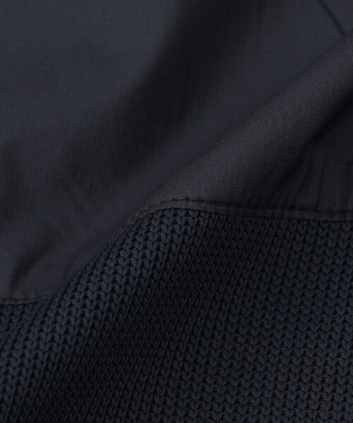 MACKINTOSH PHILOSOPHY（ﾏｯｷﾝﾄｯｼｭ ﾌｨﾛｿﾌｨｰ）の「ブリテック コンビパーカー 針抜きジャージー（ブルゾン・メンズ・ダークネイビー/チャコールグレー・38/40）」の3枚目の写真