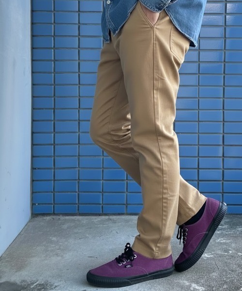 NAVY(ネイビー)の「【NAVY / ネイビー】ボンディングスラッシュポケットパンツ ストレッチ 保温(その他パンツ・メンズ・ベージュ/ブラック/カーキ/チャコールグレー・S/M/L/XL)」の4枚目の写真