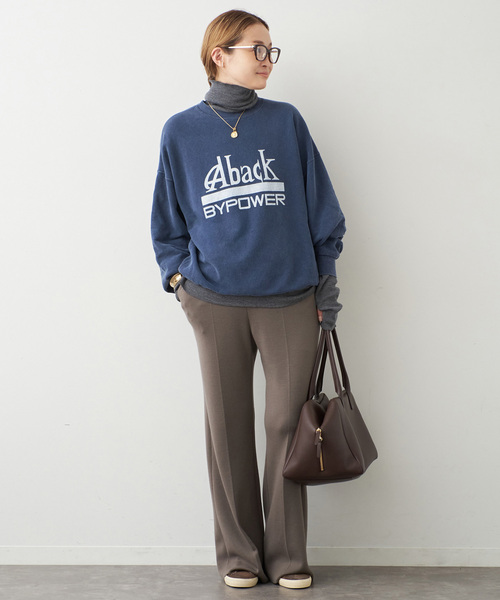 Deuxieme Classe(ドゥーズィエムクラス)の「thrilling スウェット No2(スウェット・レディース・ブラウン/ネイビー・FREE)」の4枚目の写真
