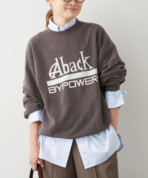 Deuxieme Classe(ドゥーズィエムクラス)の「thrilling スウェット No2(スウェット・レディース・ブラウン/ネイビー・FREE)」の5枚目の写真