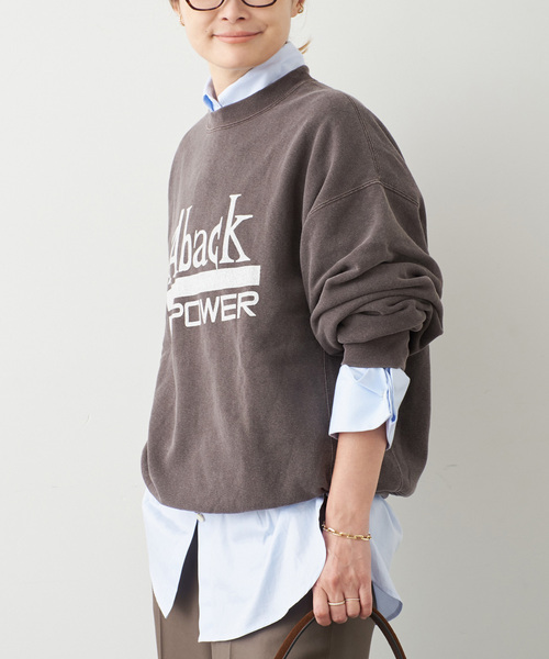 Deuxieme Classe(ドゥーズィエムクラス)の「thrilling スウェット No2(スウェット・レディース・ブラウン/ネイビー・FREE)」の6枚目の写真