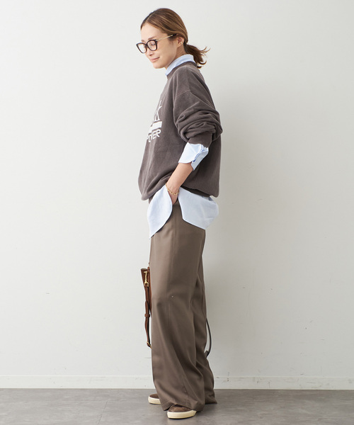 Deuxieme Classe(ドゥーズィエムクラス)の「thrilling スウェット No2(スウェット・レディース・ブラウン/ネイビー・FREE)」の10枚目の写真