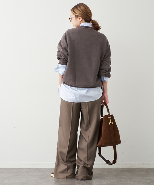 Deuxieme Classe(ドゥーズィエムクラス)の「thrilling スウェット No2(スウェット・レディース・ブラウン/ネイビー・FREE)」の11枚目の写真