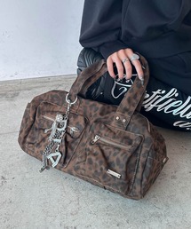 d.i.a.（ダイヤ）の「d.i.a.プレート付き レオパード ミニボストンバッグ（ボストンバッグ）」