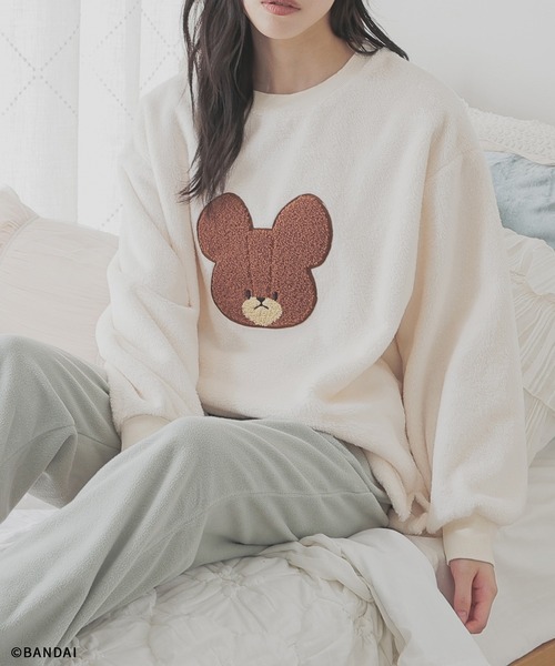 Honeys(ハニーズ)の「くまのがっこう/ルームウェア(上下セット)(ルームウェア/パジャマ・レディース・ピンク系その他/ホワイト系その他/ベージュ系その他・L/LL/M/S)」の2枚目の写真