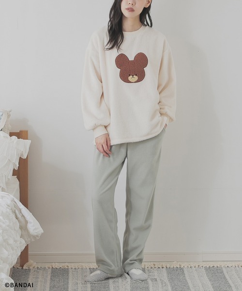 Honeys(ハニーズ)の「くまのがっこう/ルームウェア(上下セット)(ルームウェア/パジャマ・レディース・ピンク系その他/ホワイト系その他/ベージュ系その他・L/LL/M/S)」の10枚目の写真